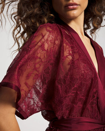 Soma Lace And Silk Robe