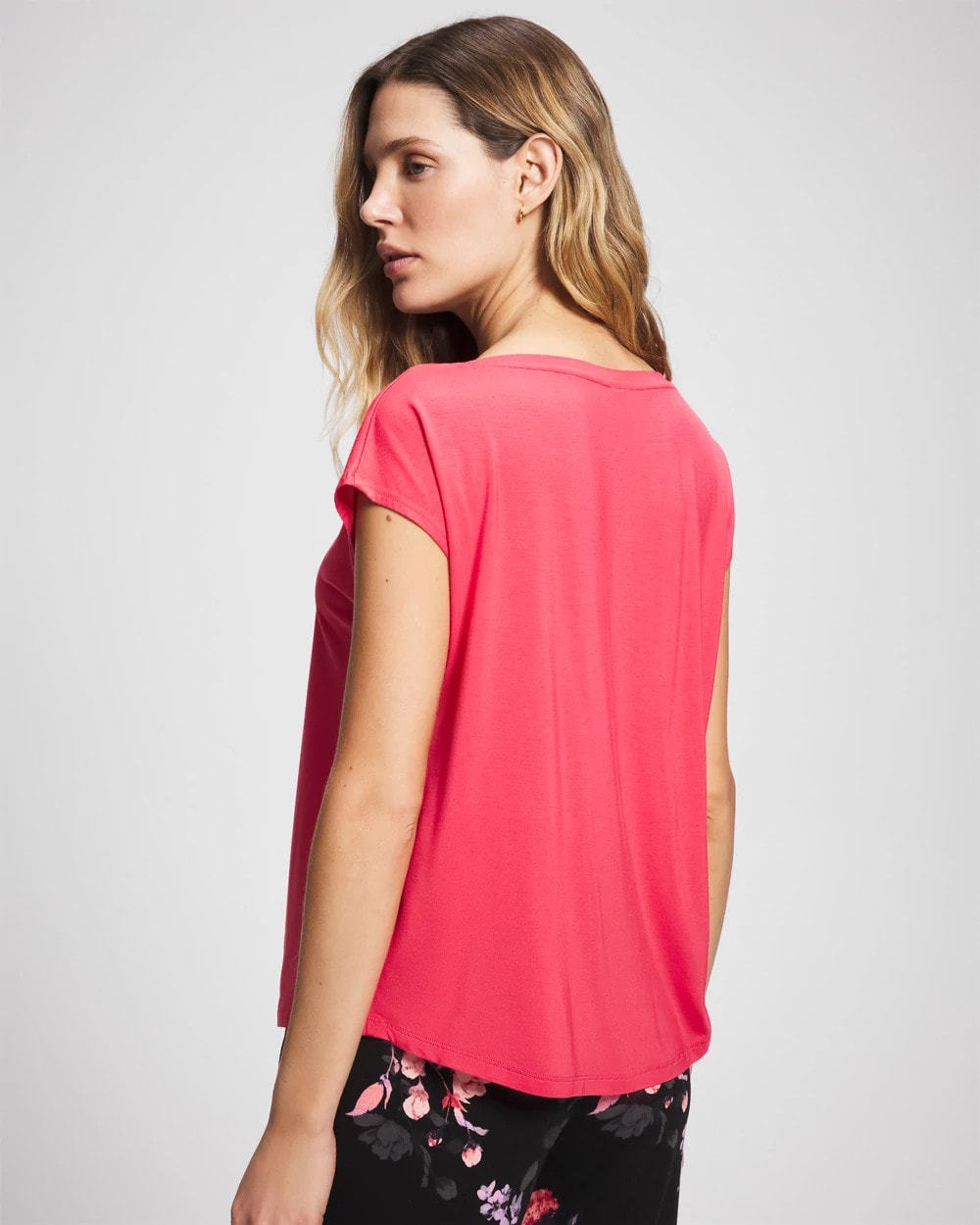 Soma Short Sleeve Boat Neck Top