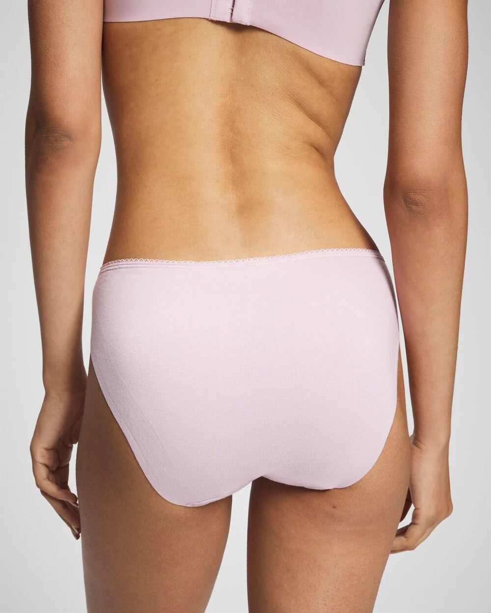 Soma Cotton Blend Bikini Panty with Lace