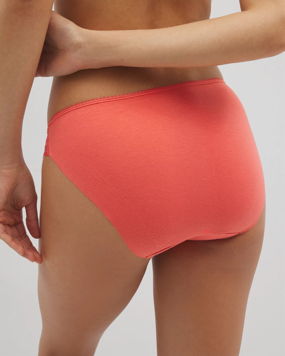 Soma Cotton Blend Bikini Panty with Lace
