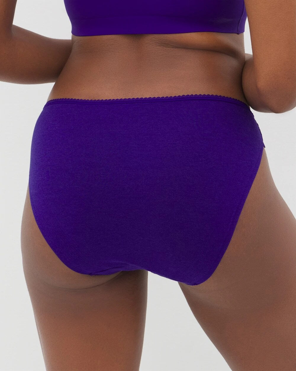 Soma Cotton Blend Bikini Panty with Lace