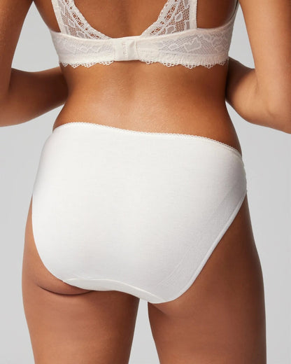 Soma Cotton Blend Bikini Panty with Lace