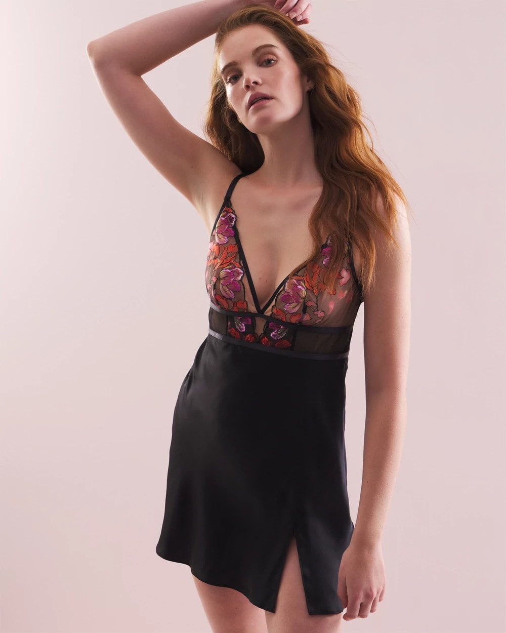 Soma Soma's Sexiest Silk Embroidered Chemise