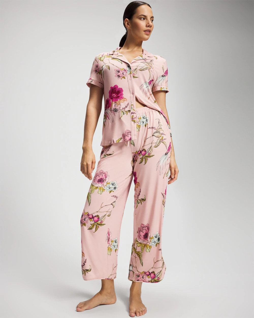Soma Piped Crop Pajama Pant