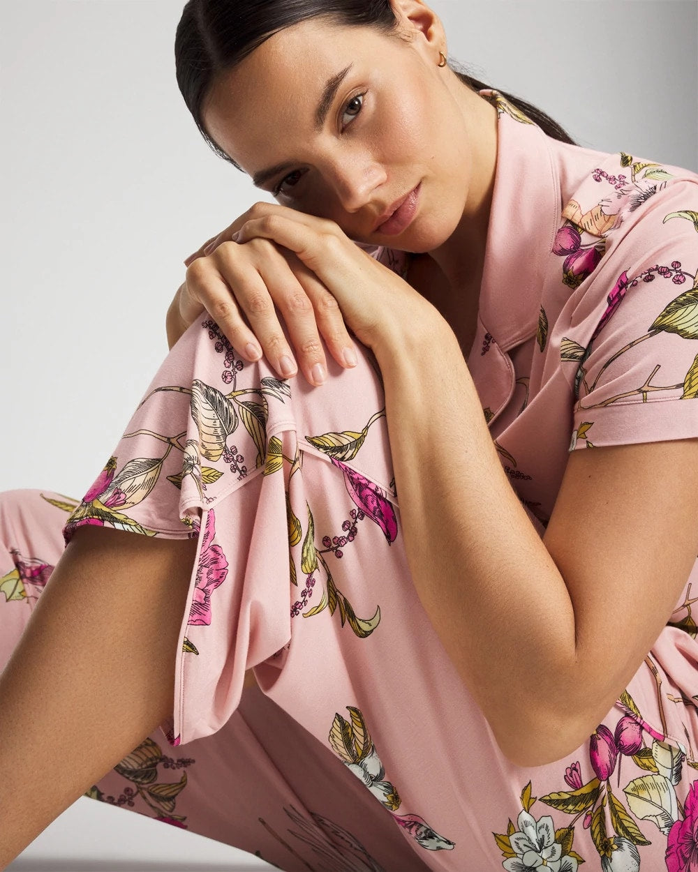 Soma Piped Crop Pajama Pant