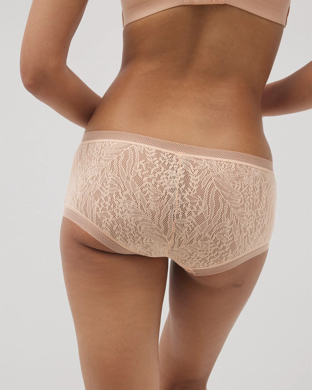 Soma Soma Boyshort Panty with Stretch Lace