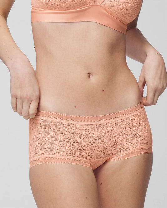 Soma Soma Boyshort Panty with Stretch Lace