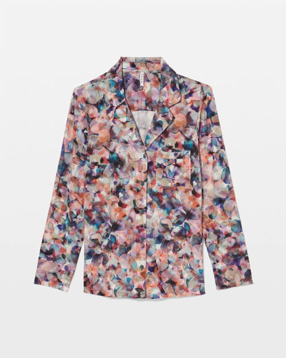 Soma Long-Sleeve Notch Collar Pajama Top