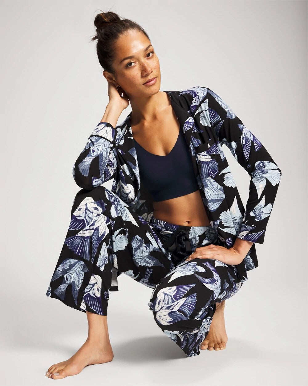 Soma Satin Trim Pajama Pant