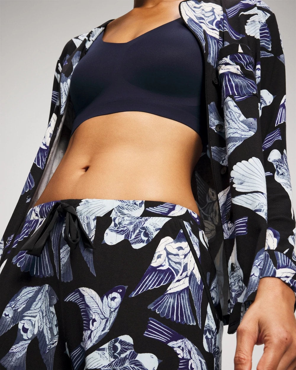 Soma Satin Trim Pajama Pant