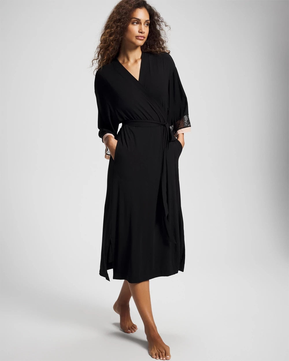 Soma Lace Midi Robe