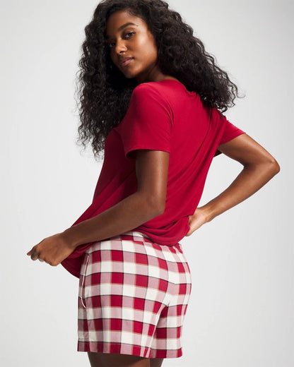 Soma Packaged Short-Sleeve Short Pajama Set