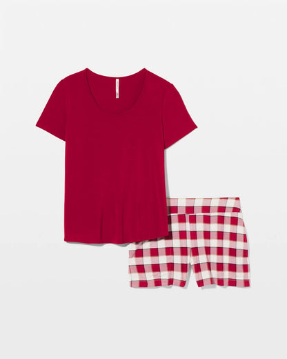 Soma Packaged Short-Sleeve Short Pajama Set