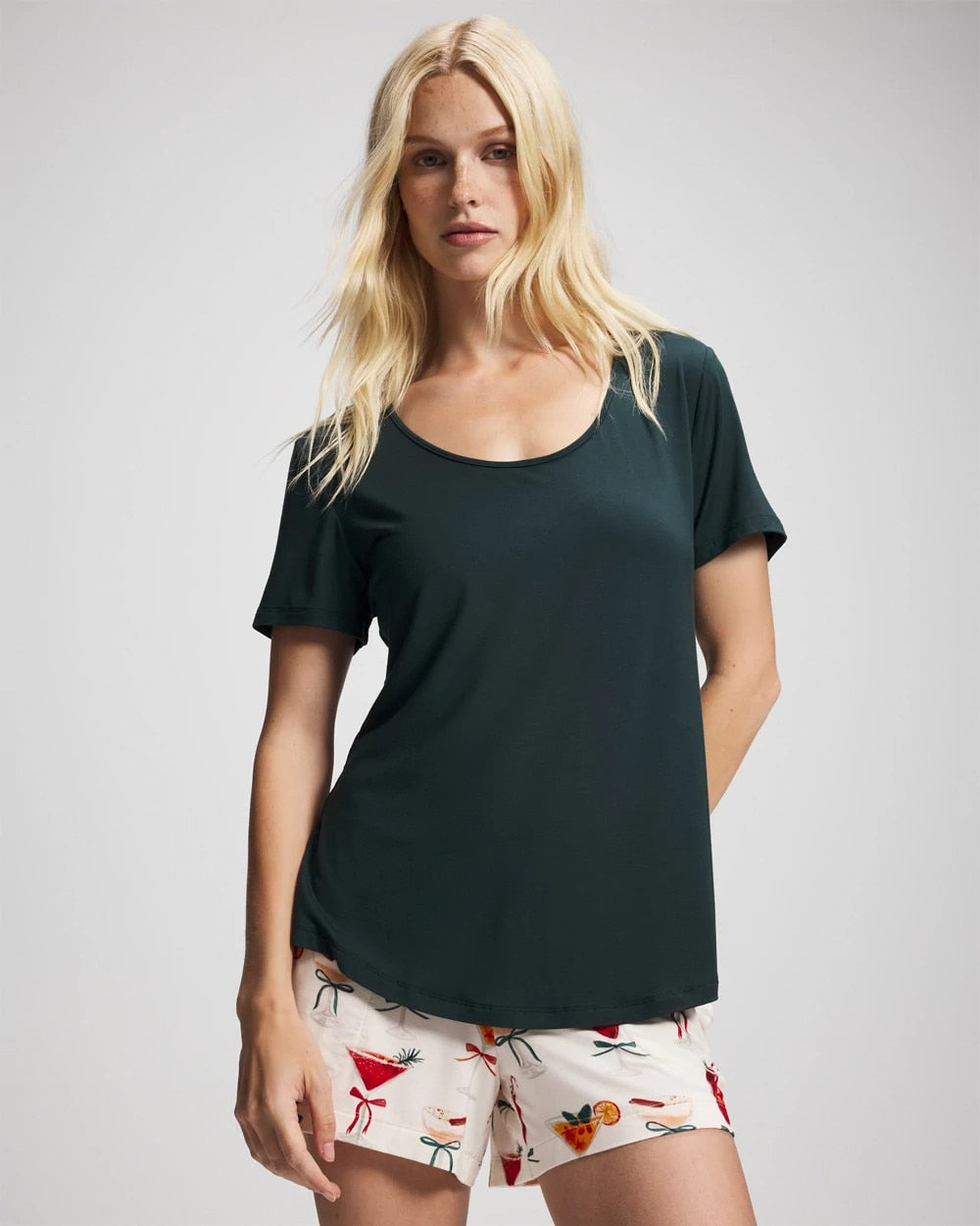 Soma Packaged Short-Sleeve Short Pajama Set