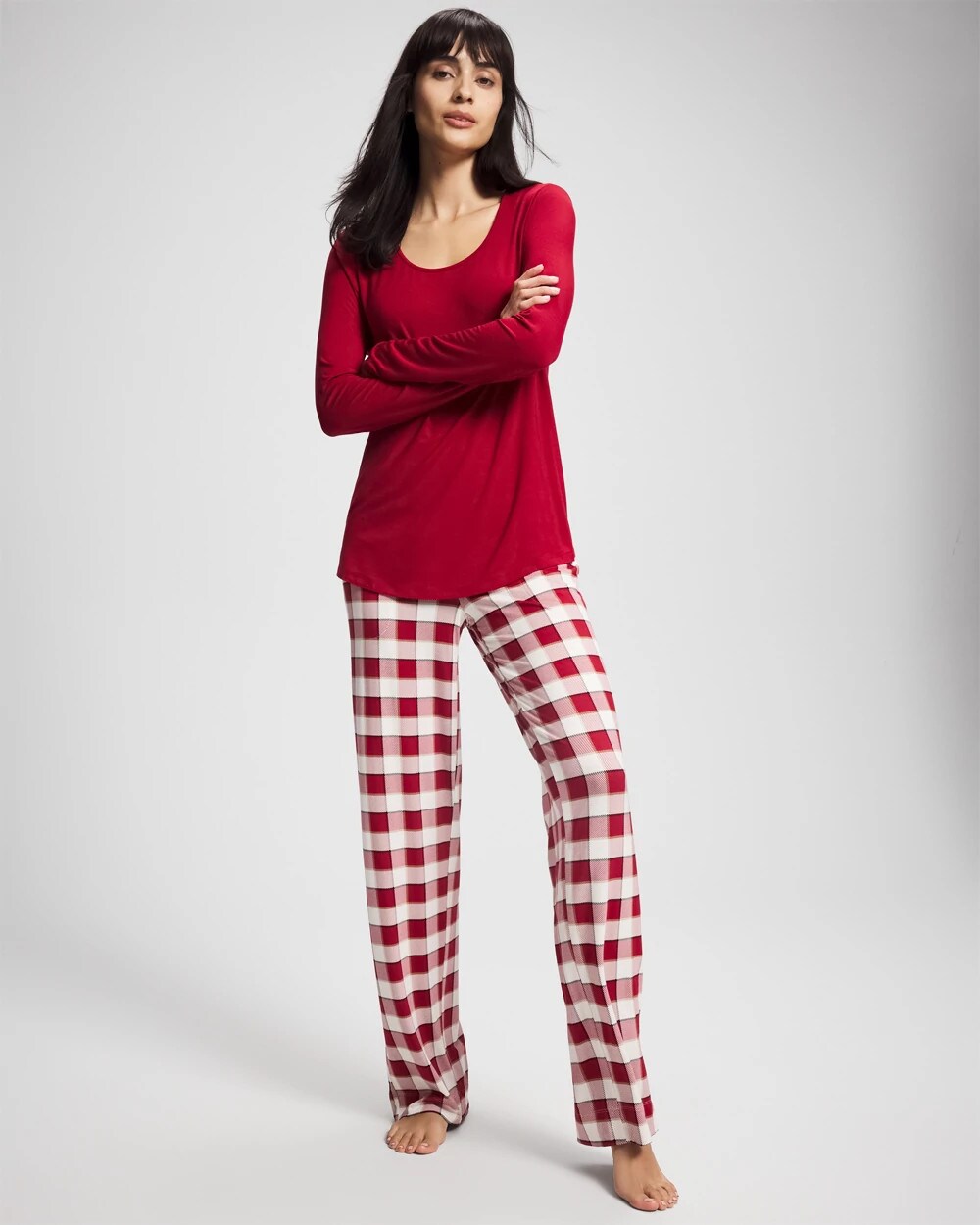 Soma Packaged Long-Sleeve Pant Pajama Set