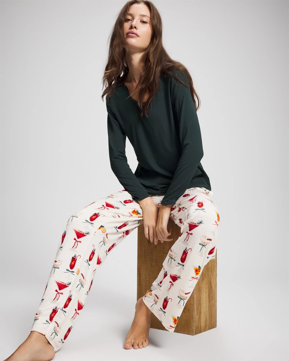 Soma Packaged Long-Sleeve Pant Pajama Set