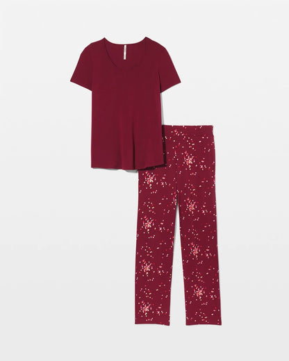 Soma Packaged Short-Sleeve Pant Pajama Set