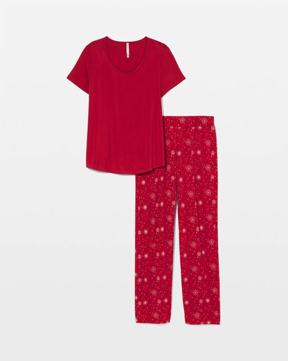 Soma Packaged Short-Sleeve Pant Pajama Set