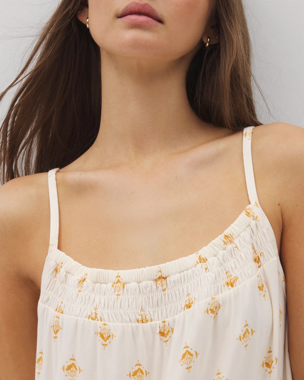 Soma Smocked Neck Chemise