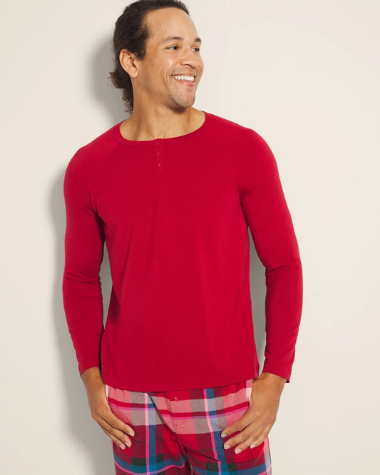 Soma Men's Henley Pajama Top