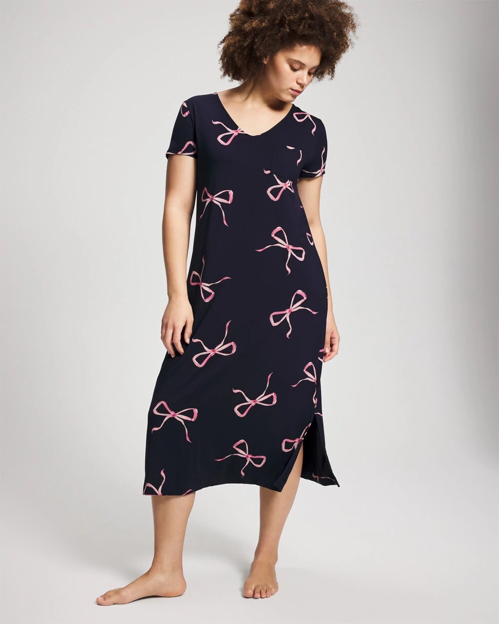 Soma Short Sleeve Long Sleepshirt