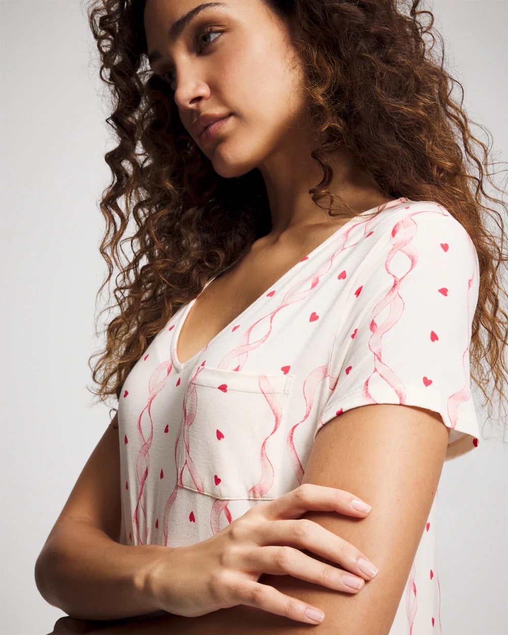 Soma Short Sleeve Long Sleepshirt