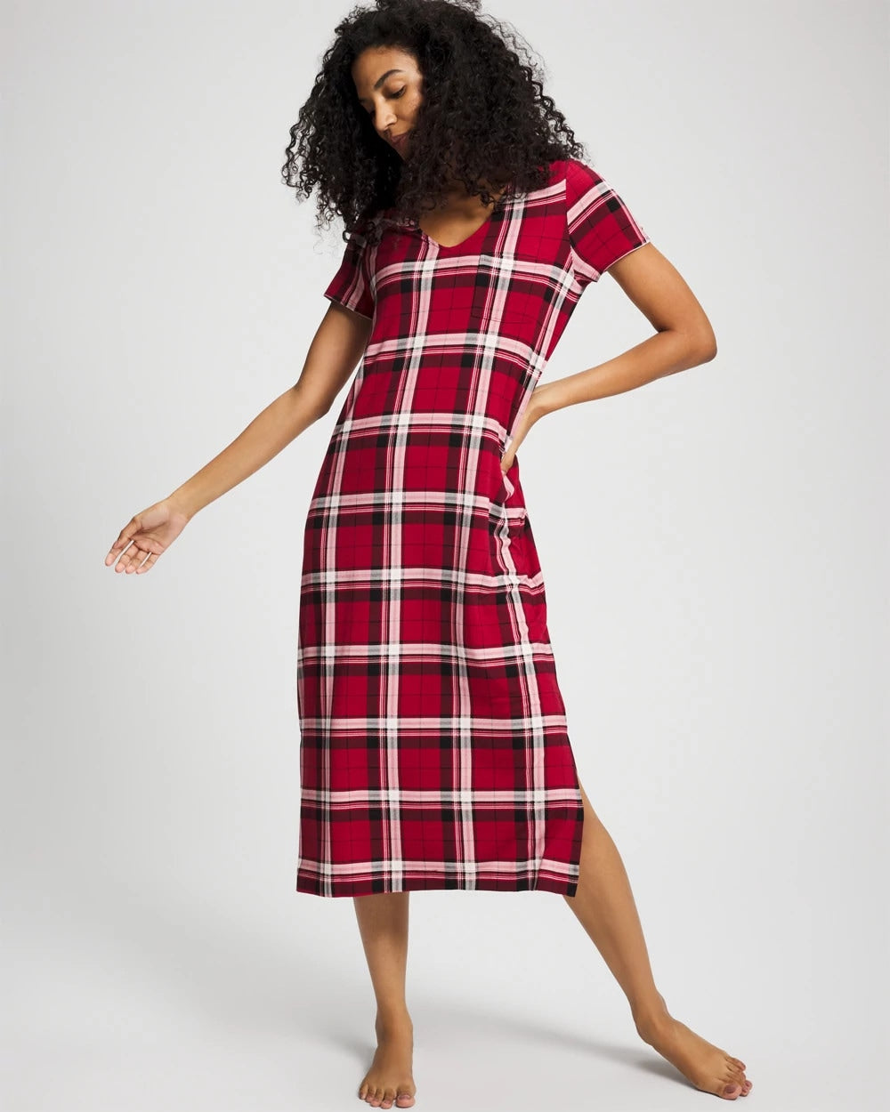 Soma Short Sleeve Long Sleepshirt