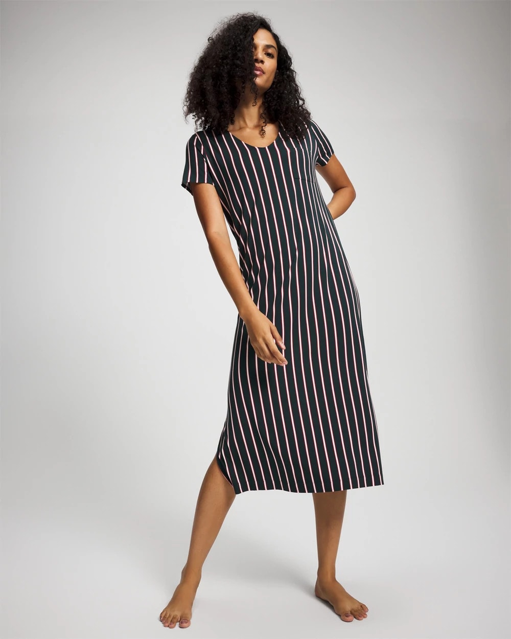 Soma Short Sleeve Long Sleepshirt