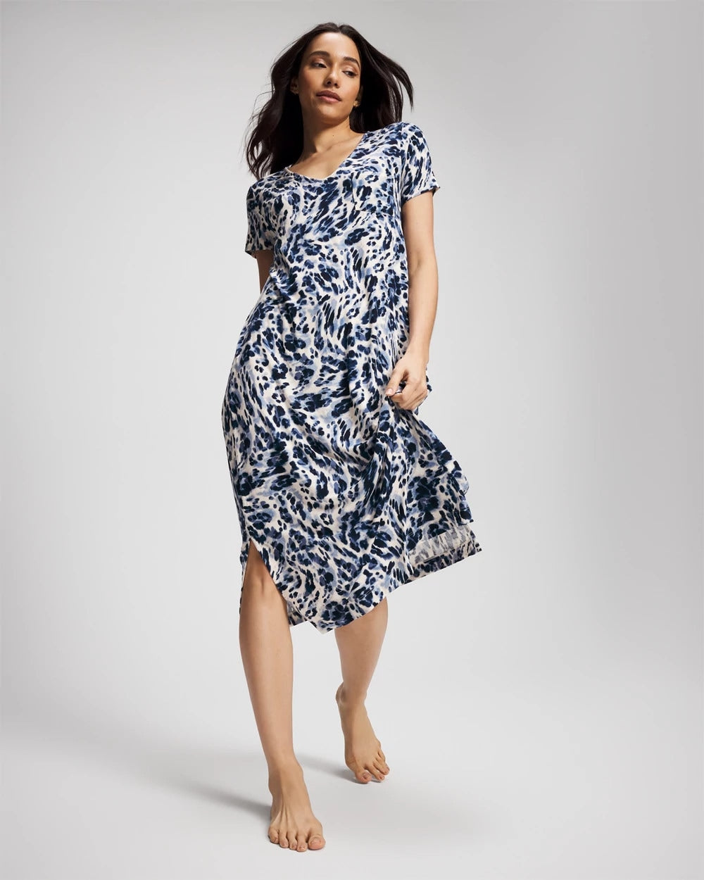 Soma Short Sleeve Long Sleepshirt