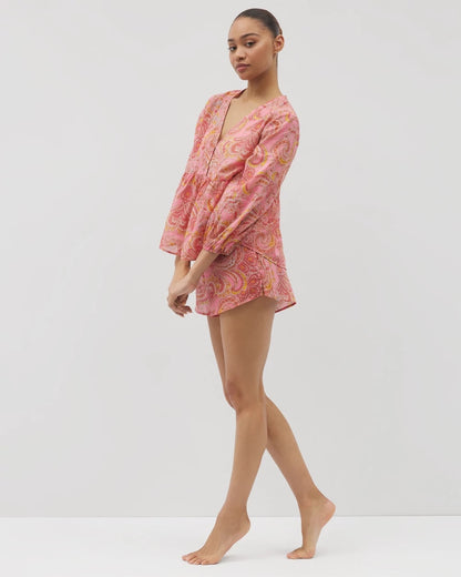 Soma Cotton Voile Long Sleeve Pajama Top