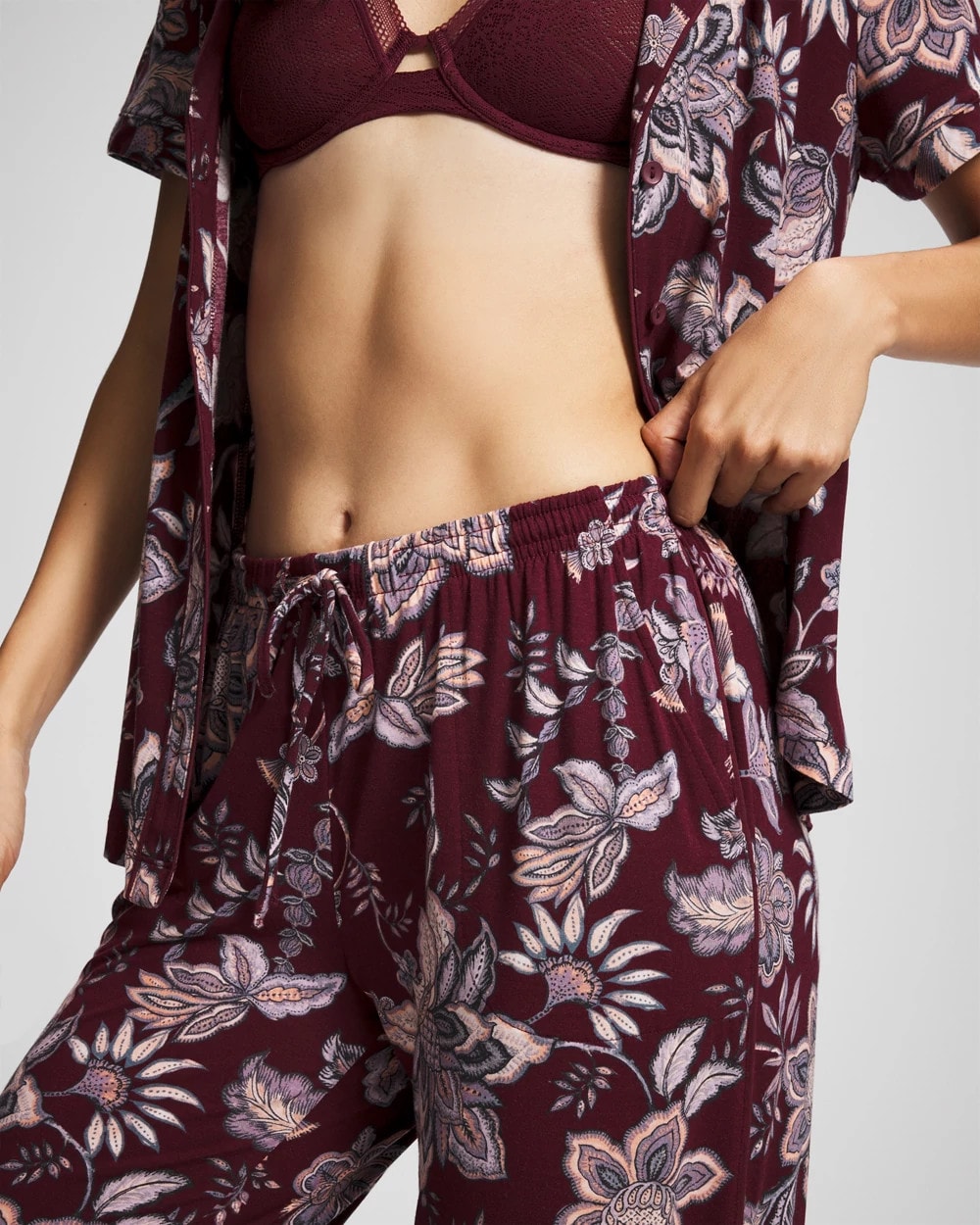 Soma Piped Crop Pajama Pants