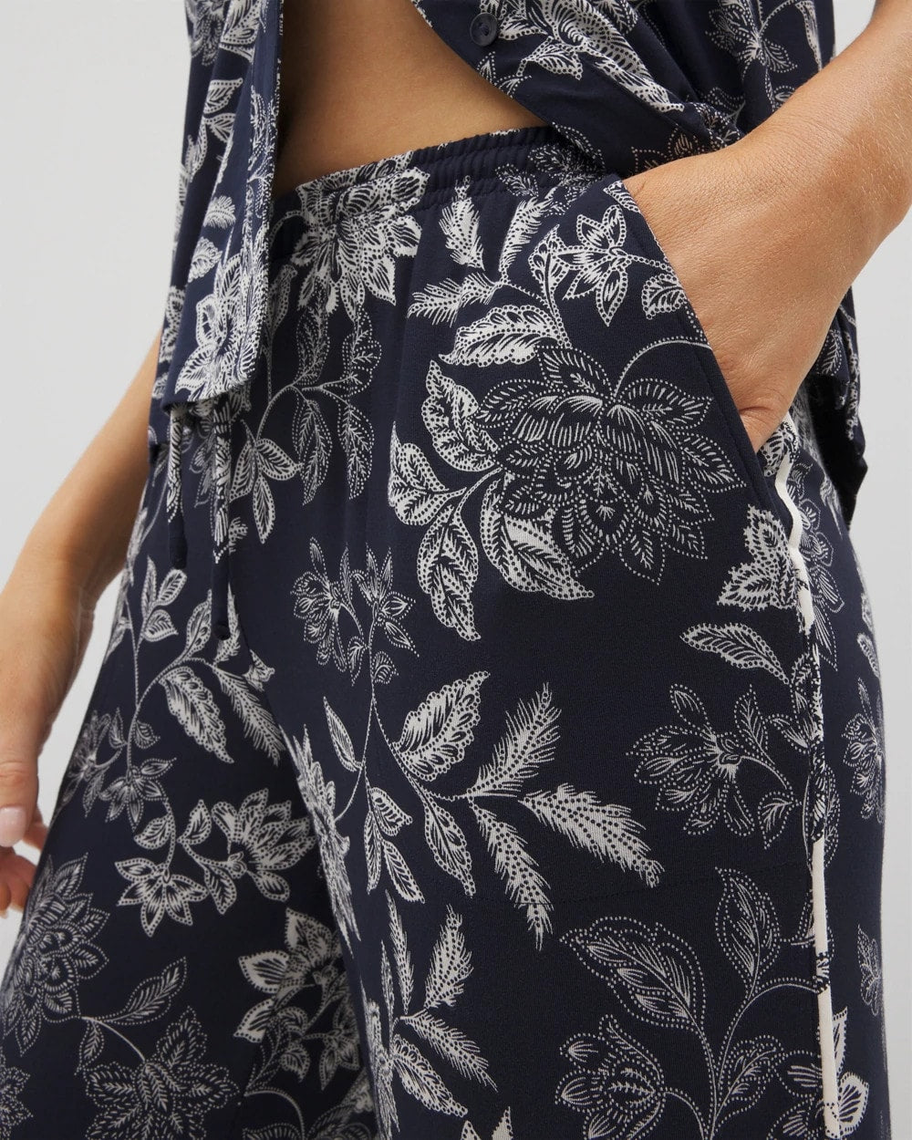 Soma Piped Crop Pajama Pants