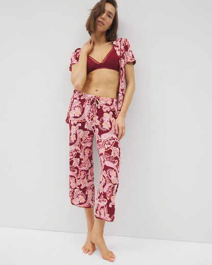 Soma Piped Crop Pajama Pants