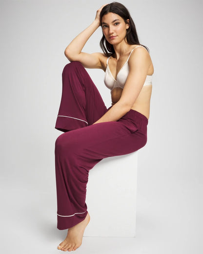 Soma Solid Piped Pajama Pant