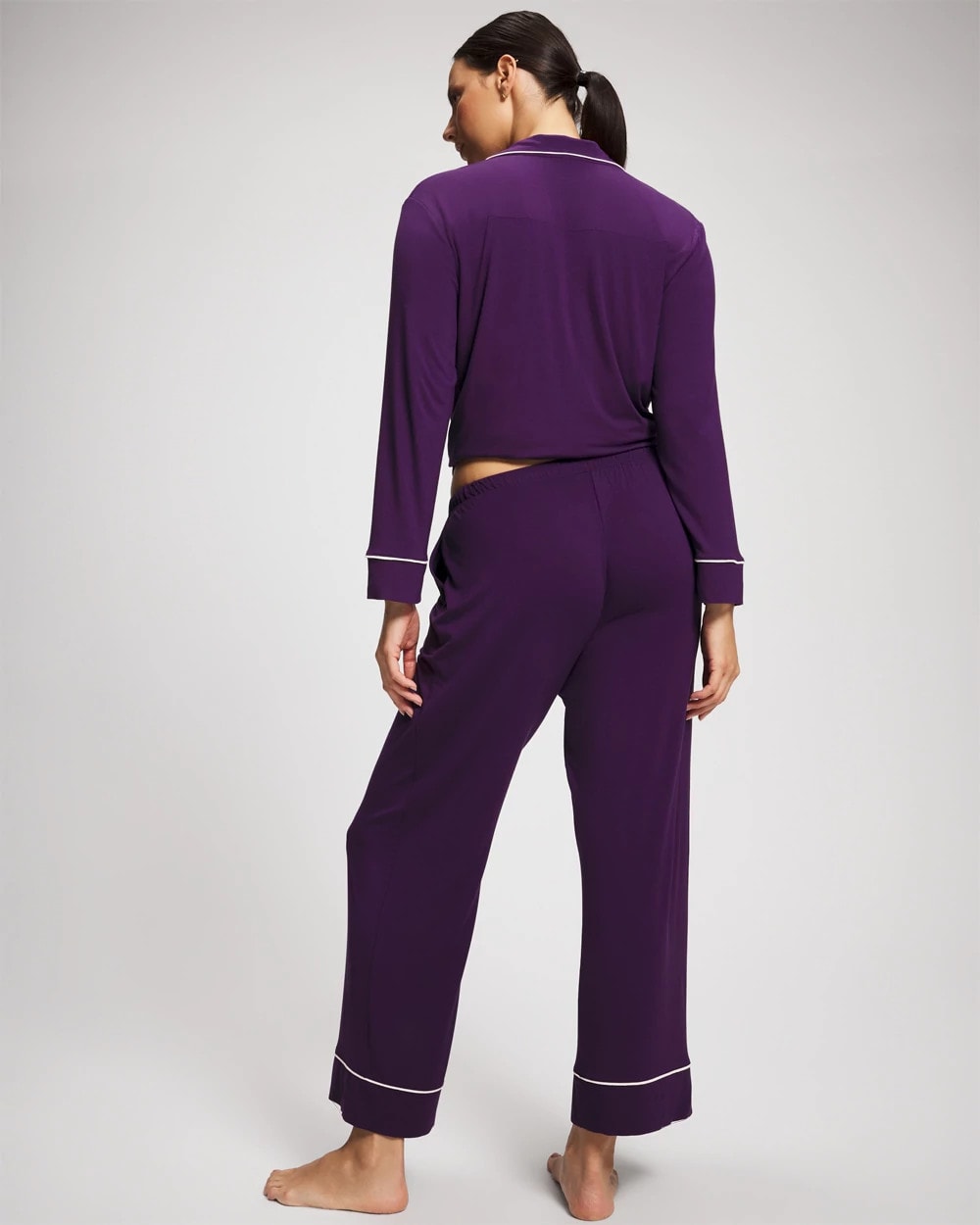Soma Solid Piped Pajama Pant