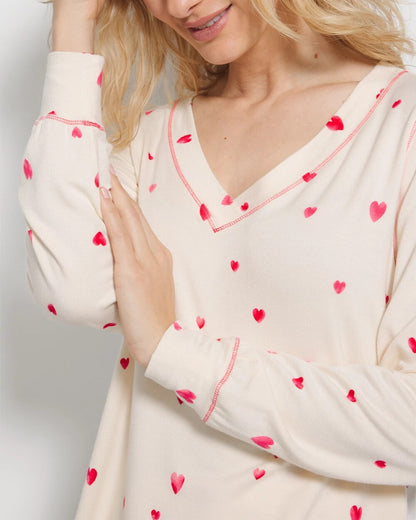 Soma Long-Sleeve V-Neck Pajama Top