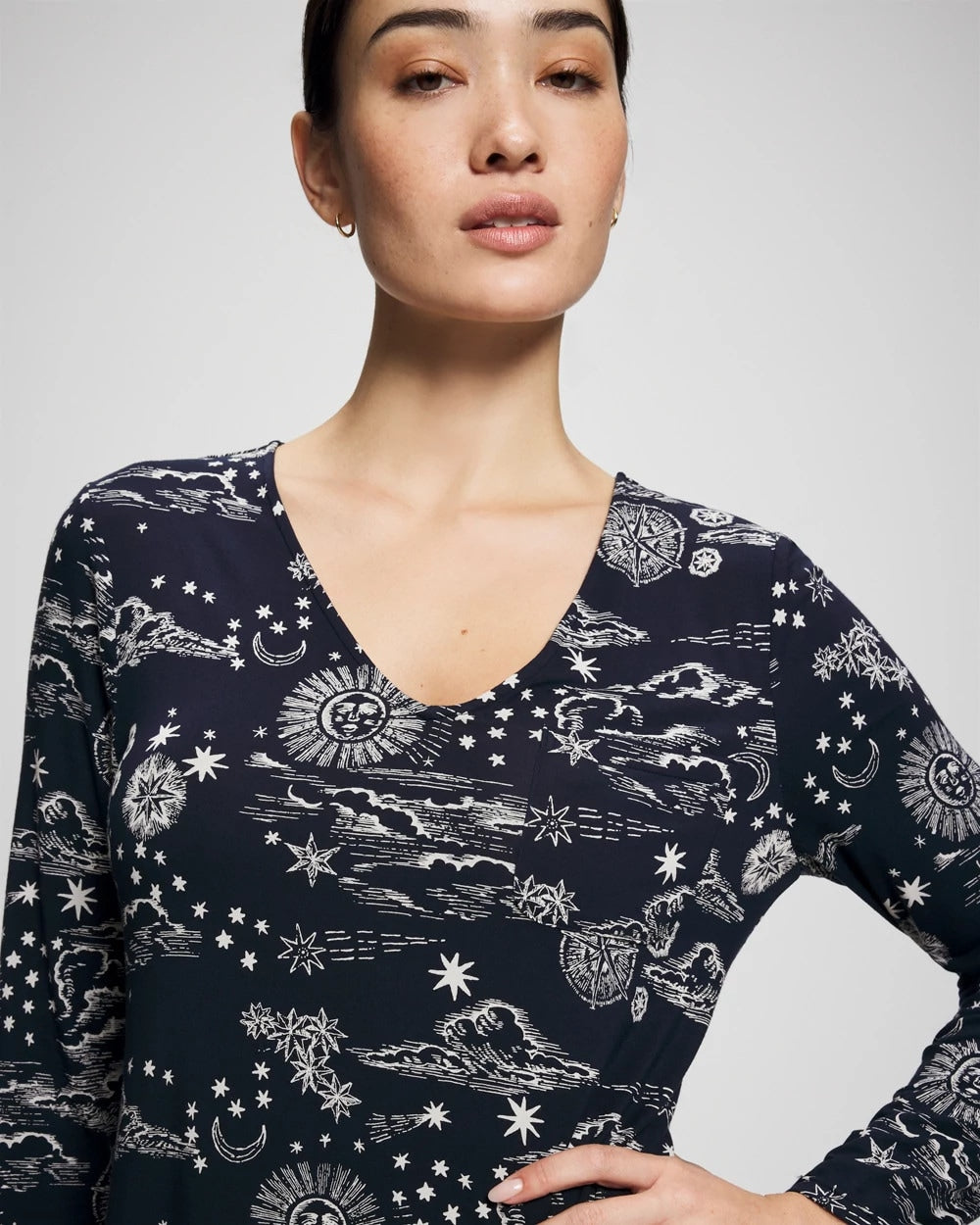 Soma Long-Sleeve Sleepshirt