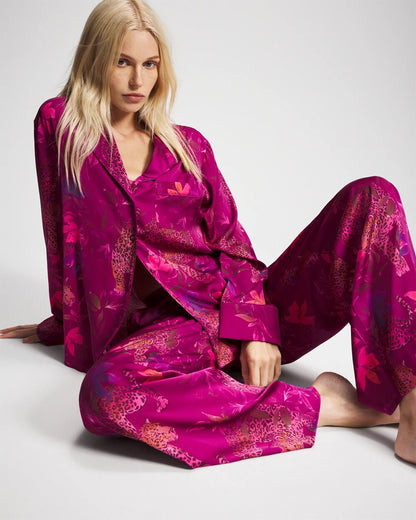 Soma Long Sleeve Notch Collar Pajama Top