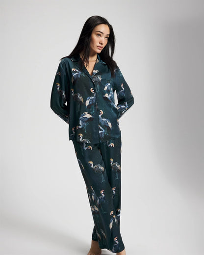 Soma Long Sleeve Notch Collar Pajama Top