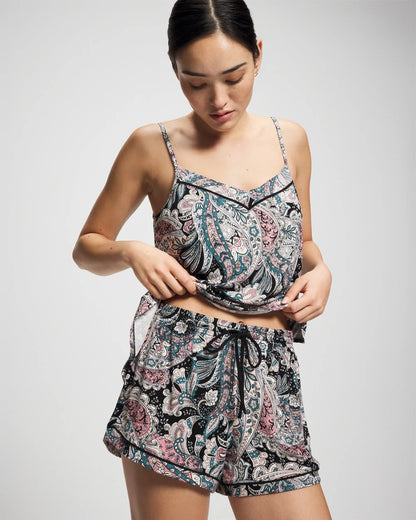 Soma Relaxed Piped Pajama Short