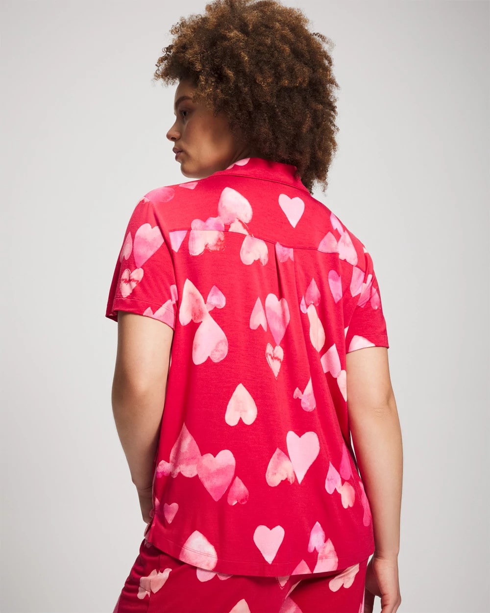 Soma Short Sleeve Notch Collar Pajama Top