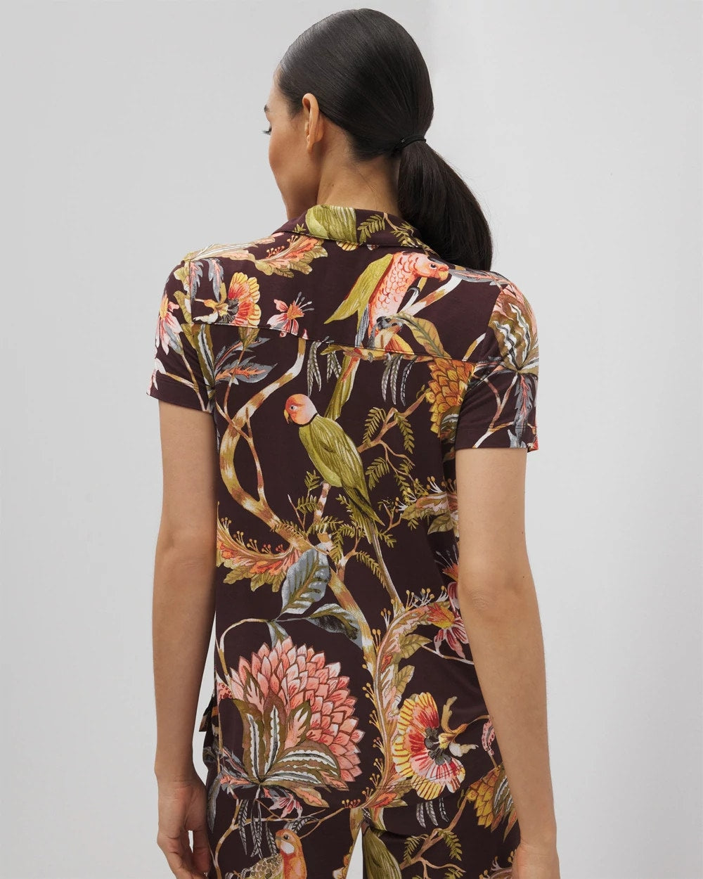 Soma Short Sleeve Notch Collar Pajama Top