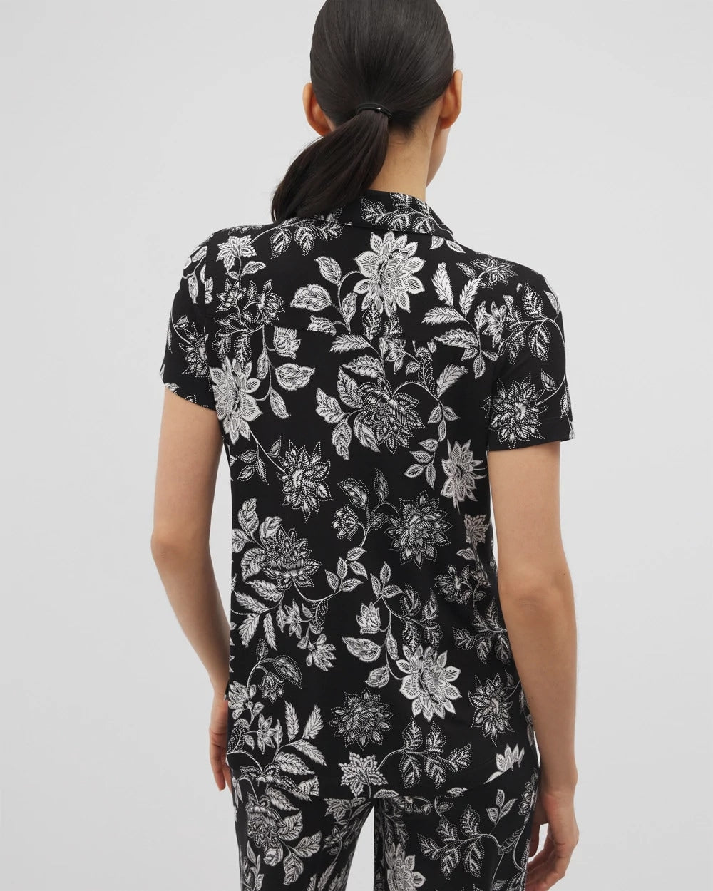 Soma Short Sleeve Notch Collar Pajama Top