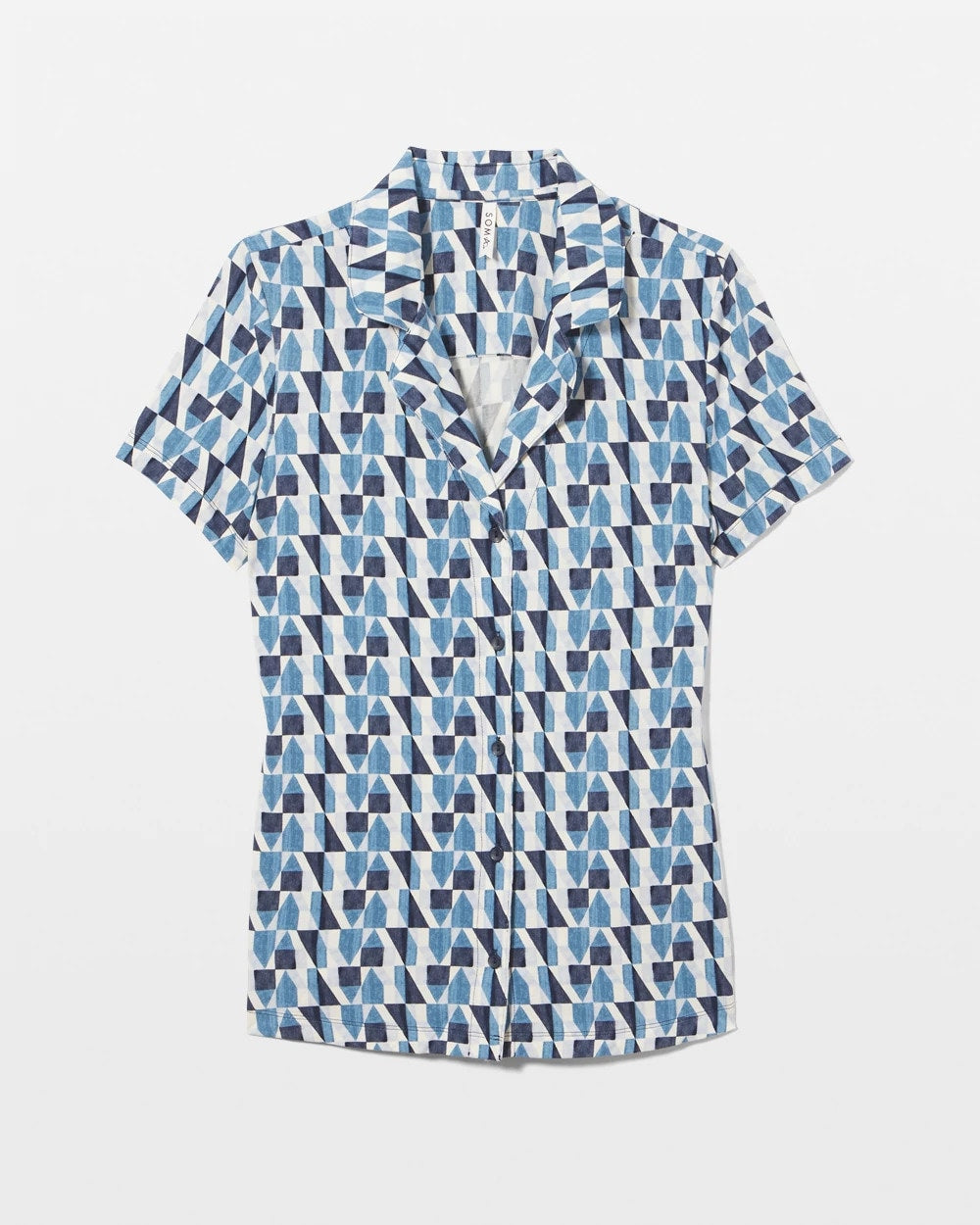 Soma Short Sleeve Notch Collar Pajama Top