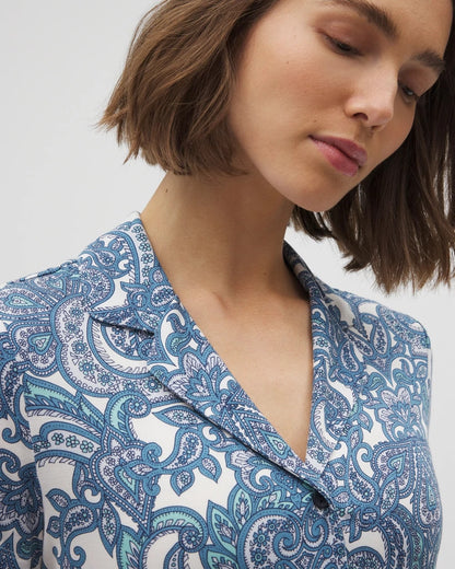 Soma Short Sleeve Notch Collar Pajama Top