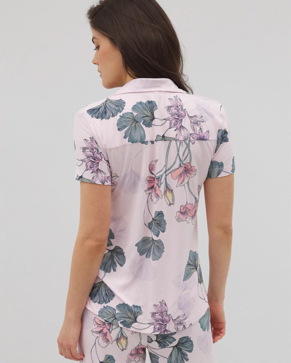 Soma Short Sleeve Notch Collar Pajama Top