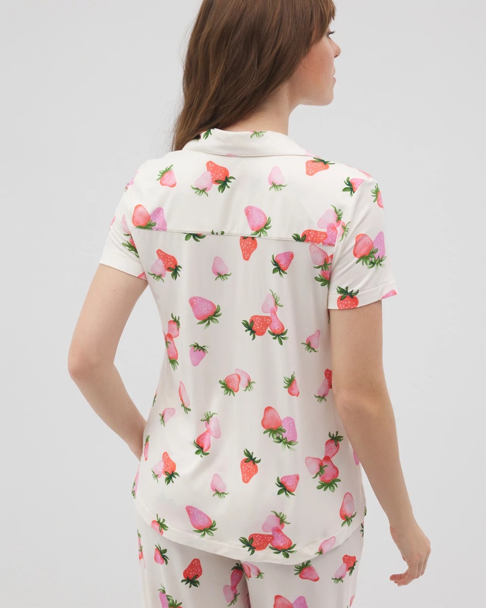 Soma Short Sleeve Notch Collar Pajama Top