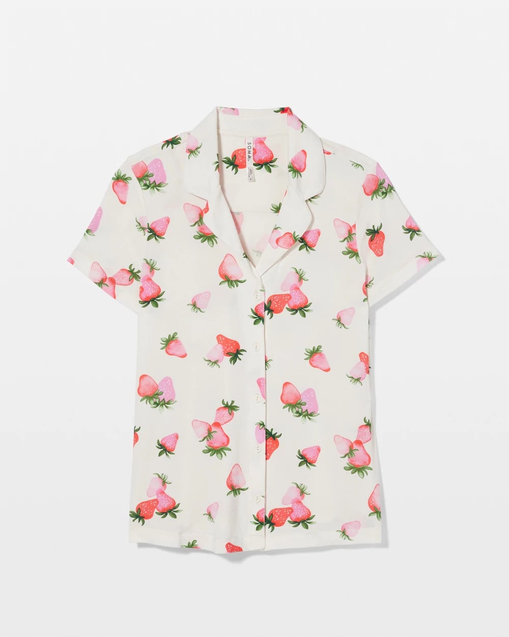 Soma Short Sleeve Notch Collar Pajama Top