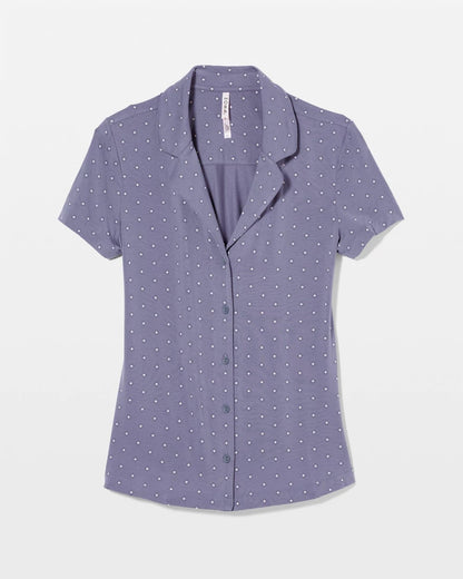 Soma Short Sleeve Notch Collar Pajama Top