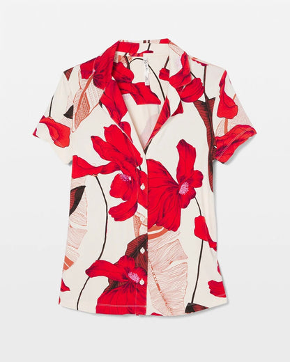 Soma Short Sleeve Notch Collar Pajama Top